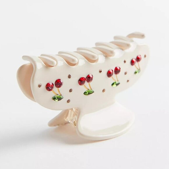 Emi Jay Sweetheart Clip in Cherry Pie New with Box Womens Hair tie - Picture 2 of 12